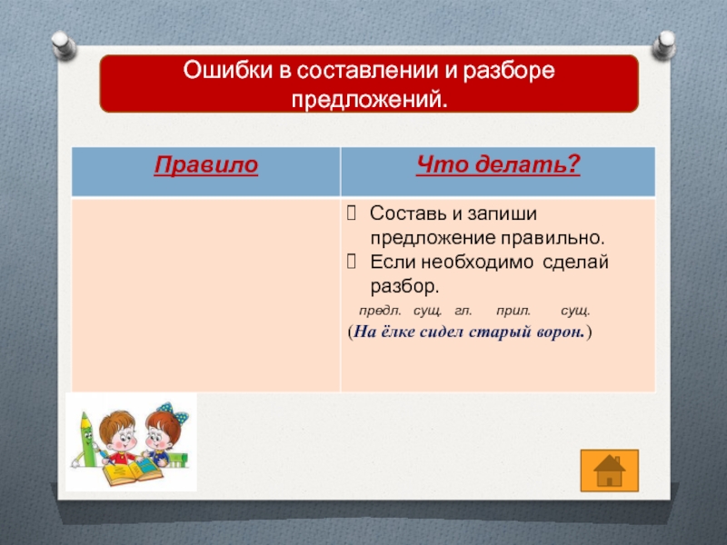 Найти ошибку в предложении. Сущ гл предл прил сущ составить предложения. Разбор по составу прил,сущ,гл. Предложение или предложения как правильно. Составить предложение по схеме сущ. Гл. Предл. Прил. Сущ.