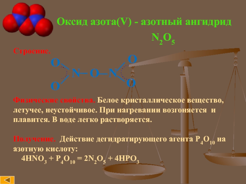 Оксид азота 5 и вода реакция