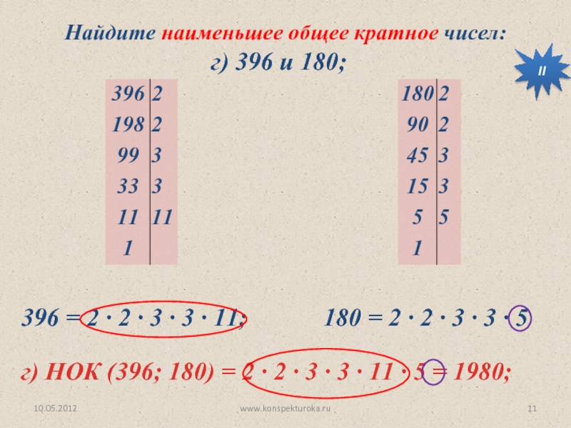 Найти наименьшее общее. Наименьшее общее кратное 396 и 180. Наименьшее общее кратное чисел 396 и 180. Как найти наименьшее общее кратное. Найдите наименьшее кратное чисел 396 и 180.