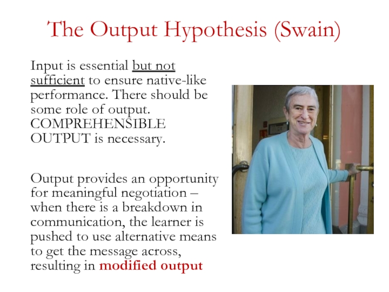 swain's output hypothesis pdf