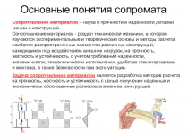 Основные понятия сопромата