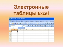 Электронные таблицы Excel