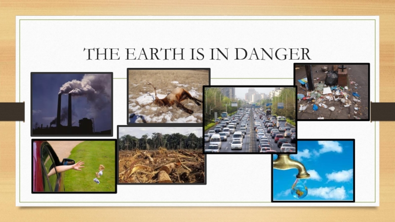 Презентация The Earth is in danger