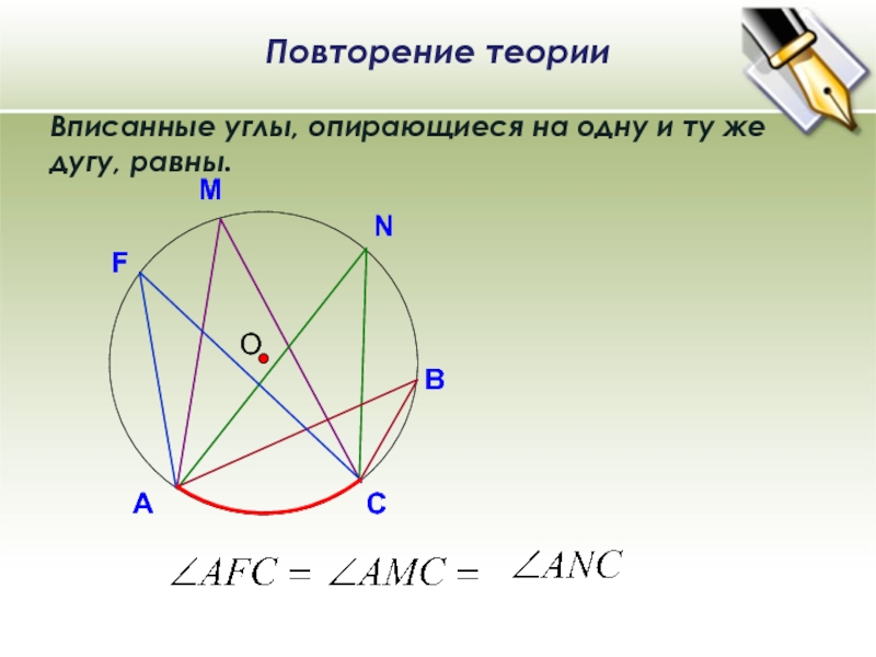 Вписанные углы опирающиеся на одну дугу равны. Углы лпирающте на одну душу равны. Вписанные углы опирающиеся на одну и ту же дугу. Вписанные углы опирающиеся на одну и ту же дугу равны.