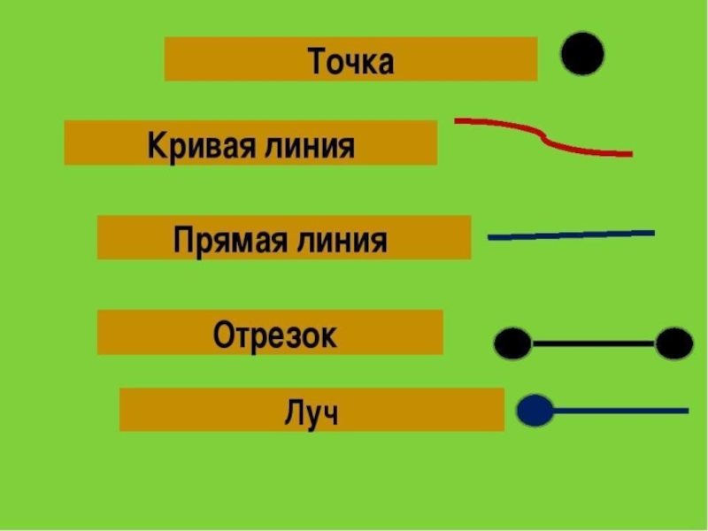 Луч отрезок 1 класс презентация