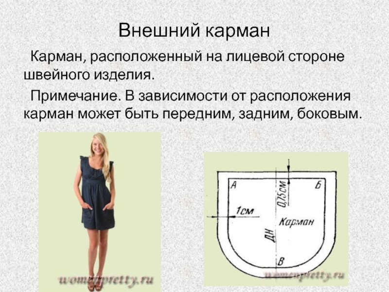 Термины швейных изделий. Расположение карманов на изделии. Детали швейных изделий. Внешние карманы. Детали швейных изделий термины и определения.