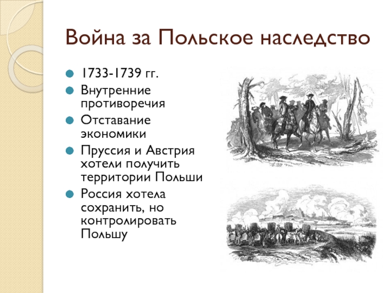 Война за польское наследство карта