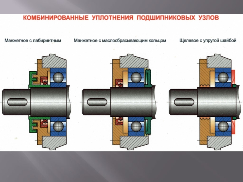 Подшипниковый узел с валом чертеж