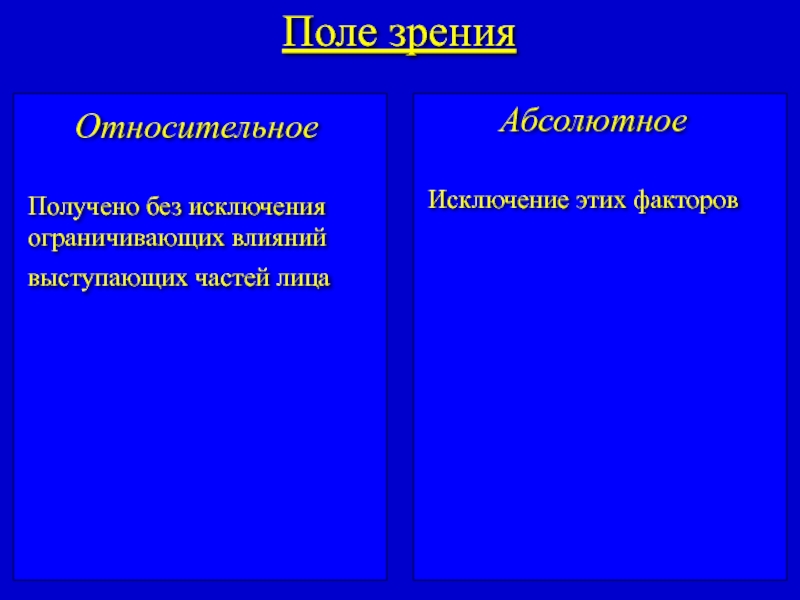 Поли факторы. Абсолютная и Относительная поле.