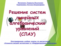 Решение систем линейных алгебраических уравнений