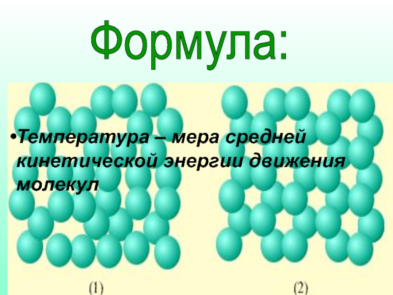 Тепловое движение молекул температура