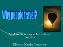 Why people travel