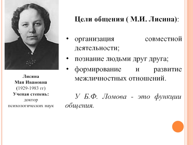 Лисина общение. Лисина Майя Ивановна. Майя Ивановна Лисина. (1929-1984)-. Лисина Майя Ивановна вклад в психологию. Мая Ивановна Лисина (1929 -1980).