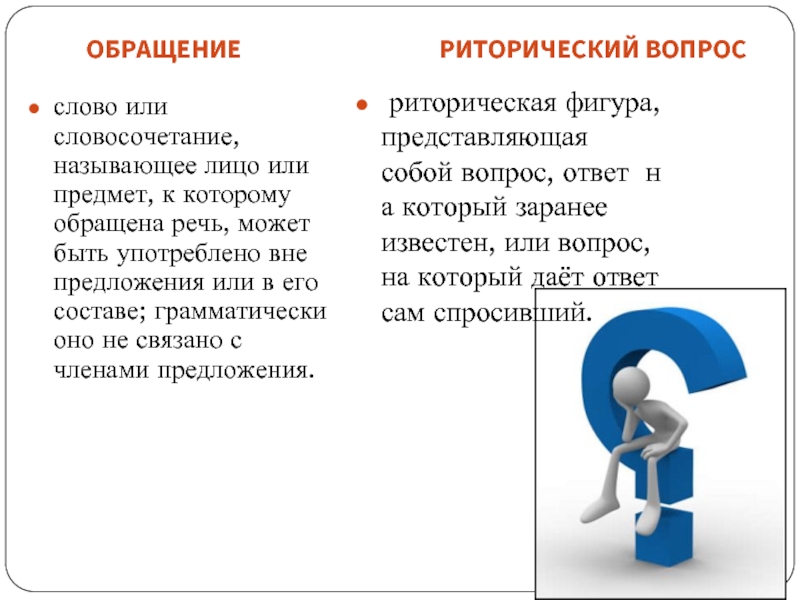 Риторический вопрос простыми словами