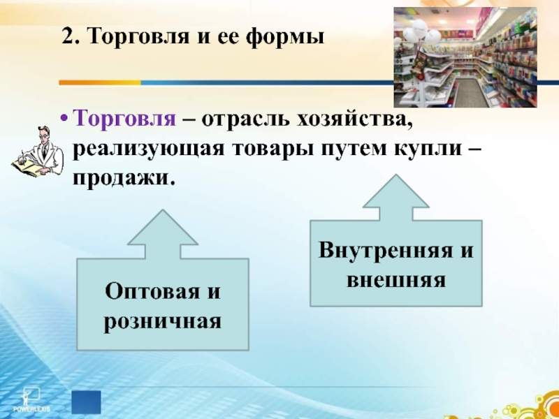 Презентация на тему торговля