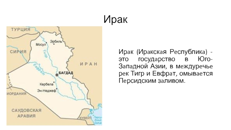 Презентация страна ирак