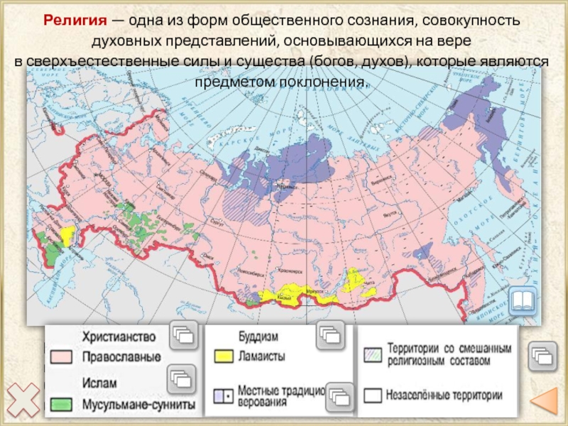 Религиозный состав населения россии презентация 8 класс