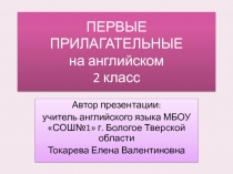 Первые прилагательные на английском 2 класс