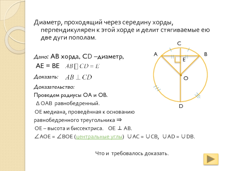 Как пройдут диаметры. Перпендикулярные хорды. Хорда перпендикулярная диаметру. Диаметр проходящий через середину хорды. Если хорда перпендикулярна диаметру.