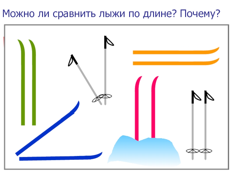 Найди равные значения длины. Силуэты лыж разной длины. Лыжи разной длины. Сравнение по длине. Силуэты лыж разной длины для детей.