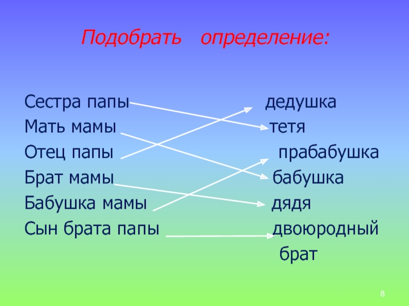 Мать определение