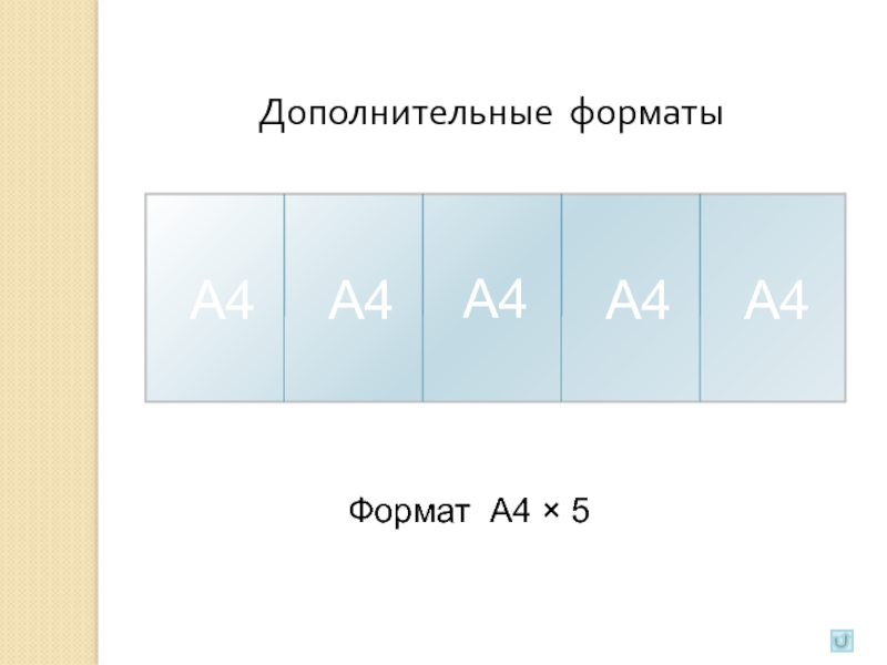 5 дополнительные. Форматы дополнительные.