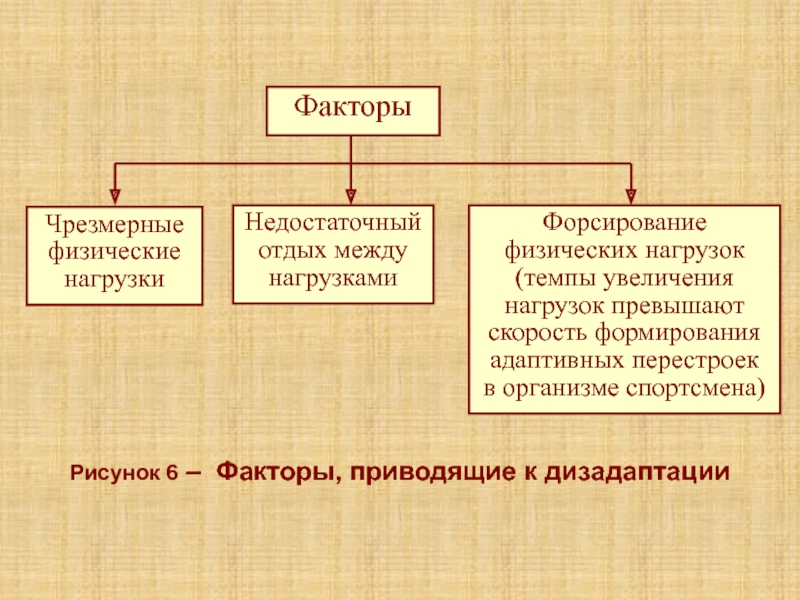 Лекция 5К Рисунок 6 – Факторы, приводящие к дизадаптации Рисунок 6 – Факторы, приводящие к дизадаптации