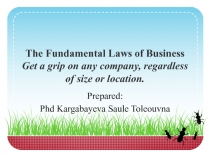 The Fundamental Laws of Business Get a grip on any company, regardless of size