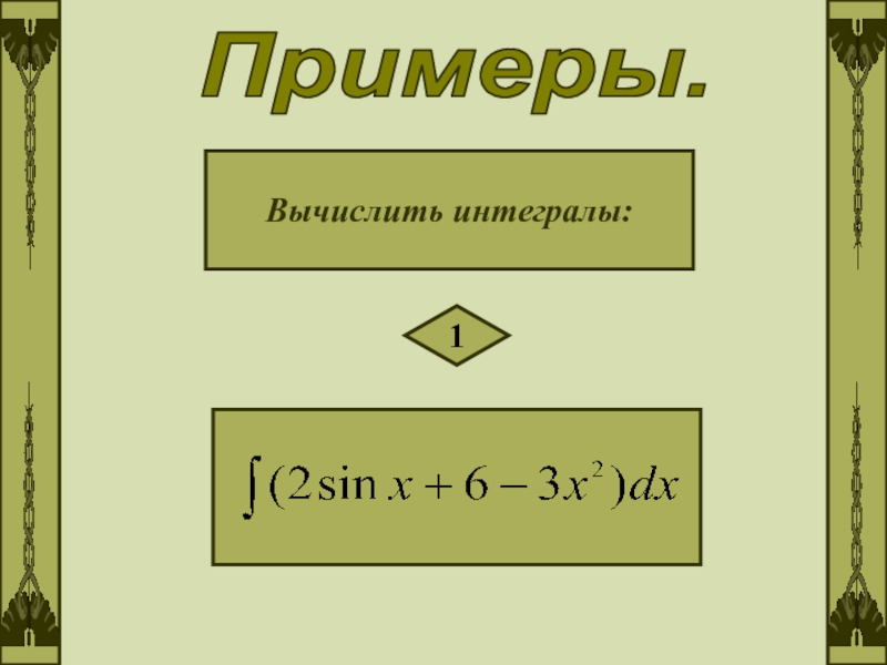 Непосредственное интегрирование презентация