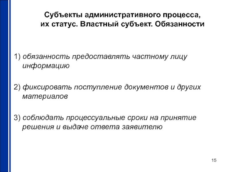 Субъекты административного процесса презентация