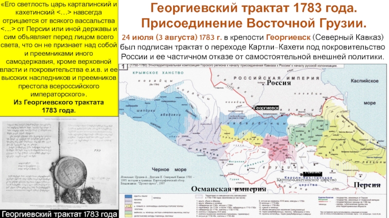 Русско грузинские отношения георгиевский трактат презентация