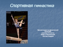 Спортивная гимнастика
