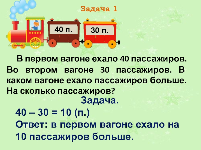 Сколько человек ехали. Задача пассажиров. Количество пассажиров в 1 вагоне задача. Первый пассажир в одном вагоне задача. Задачу в 1 вагоне было 38 пассажиров.