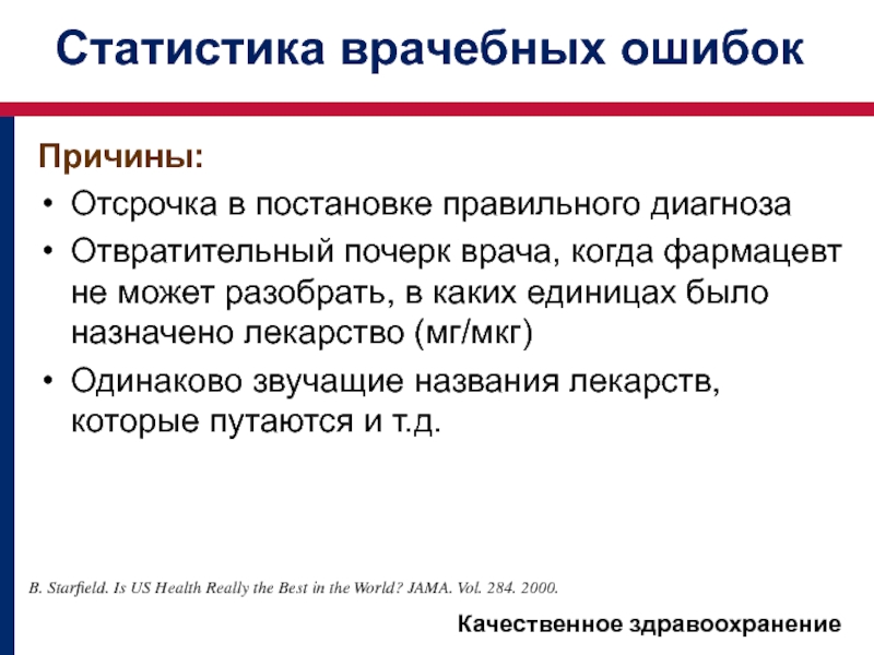 Причины:Отсрочка в постановке правильного диагнозаОтвратительный почерк врача, когда фармацевт не может разобрать, в каких единицах было назначено