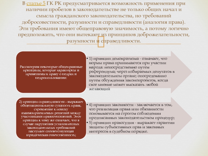 Порядок использования недр. Эколого правовой режим землепользования. Законодательство об эколого-правовом режиме земель. Статья 5 ГК. Требования разумности и справедливости это.