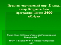 Презентация для урока по окружающему миру по теме 