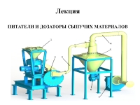 Лекция ПИТАТЕЛИ И ДОЗАТОРЫ СЫПУЧИХ МАТЕРИАЛОВ презентация, доклад