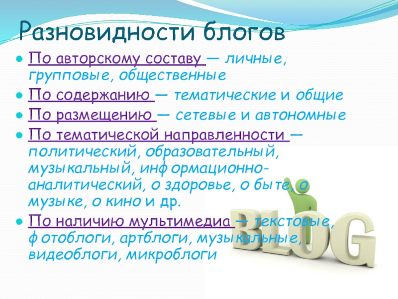 Виды блогов. Разновидности блогов. Классификация блогов. Какие виды блогов бывают. Виды блогов примеры.