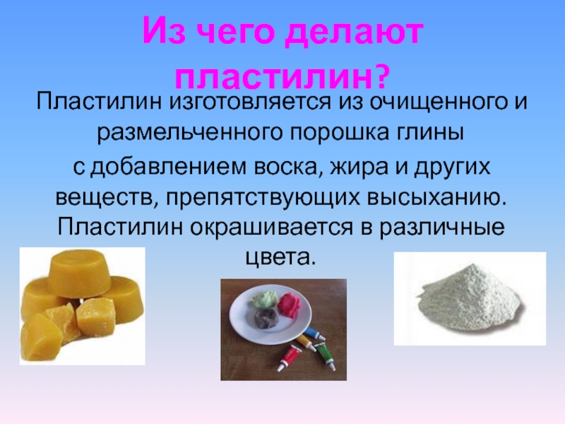 Из чего изготавливают