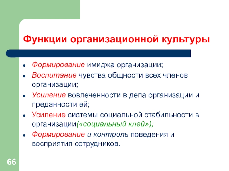 Организационная функция. Формирование имиджа функции. Функции имиджа организации. Функция формирования имиджа организационной культуры. Роль организационной культуры в формировании имиджа организации.