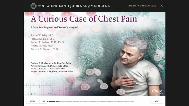 Презентация A_curious_case_of_chest_pain_NEJM
