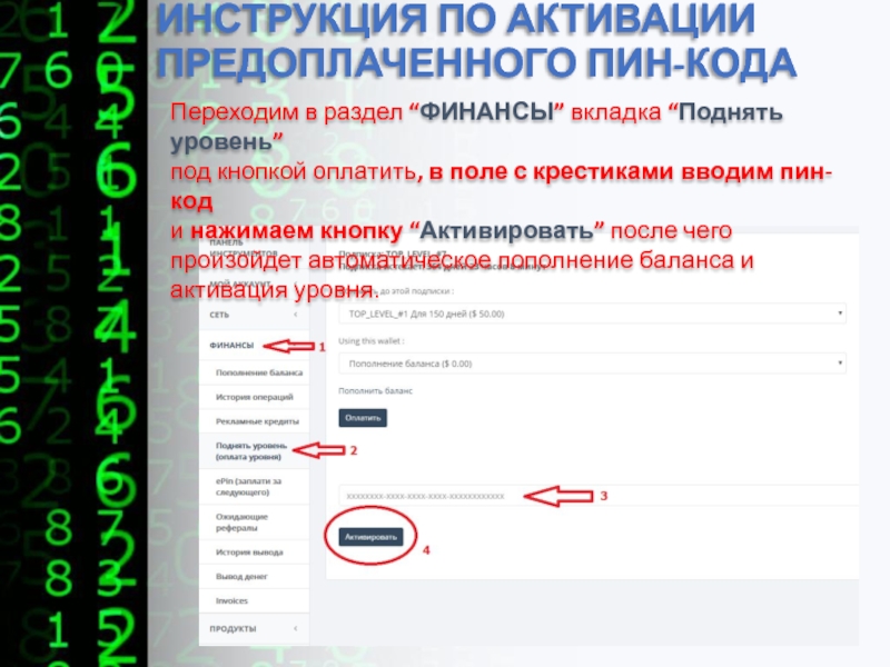 Топ инструкций. Pin-коды предоплаченных карт. Уровень активации. Pin-коды предоплаченных карт с Rp:.