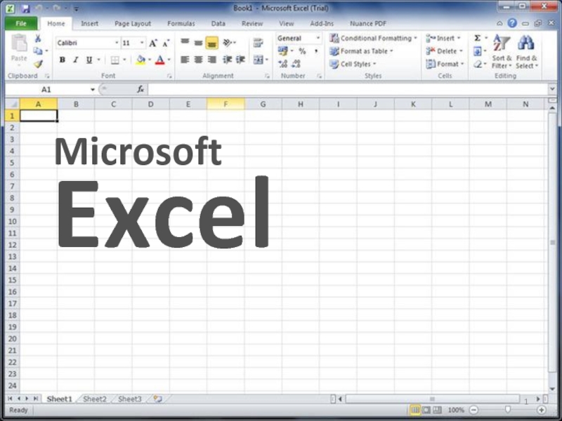 Excel
Microsoft
1
