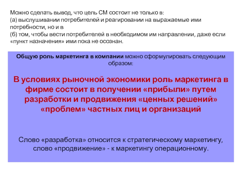 Реферат: Место маркетинга в современной рыночной экономике