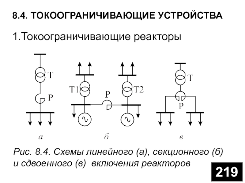 Реактор на электрической схеме