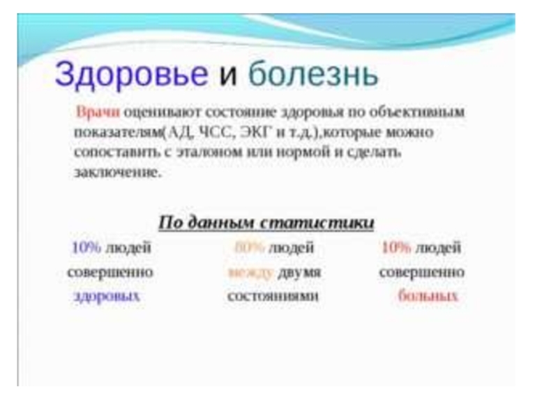 3 состояние здоровья. Здоровье и болезни. Понятие о здоровье и болезни. Определение здоровья и болезни. Определение понятия здоровье и болезнь.