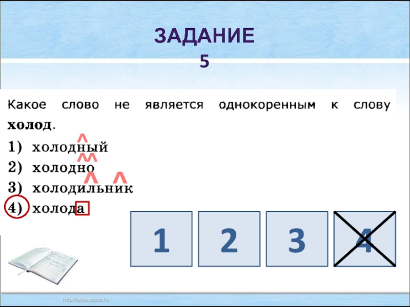 Какие задания по русскому. Составить схему в слове холод.