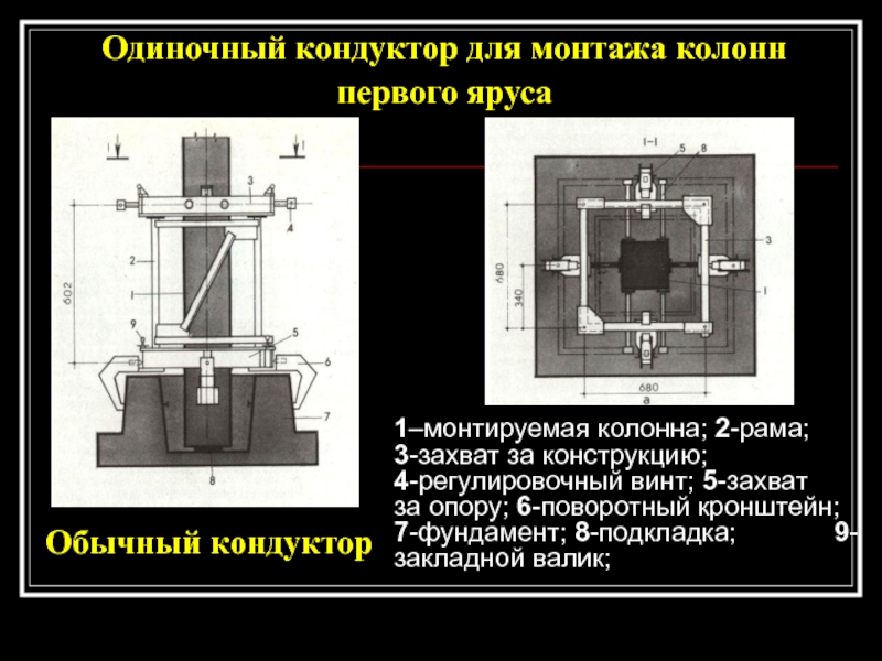 Схема одиночного кондуктора