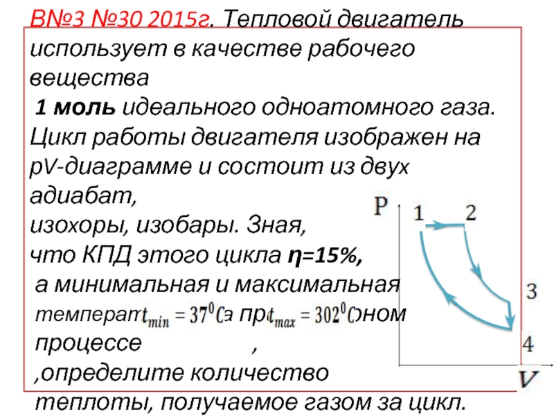 Кпд цикла газа