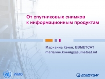 От спутниковых снимков к информационным продуктам